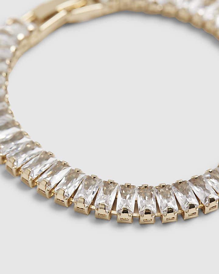 Gold Baguette Tennis Bracelet
