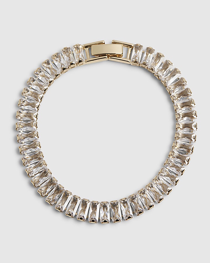 Gold Baguette Tennis Bracelet