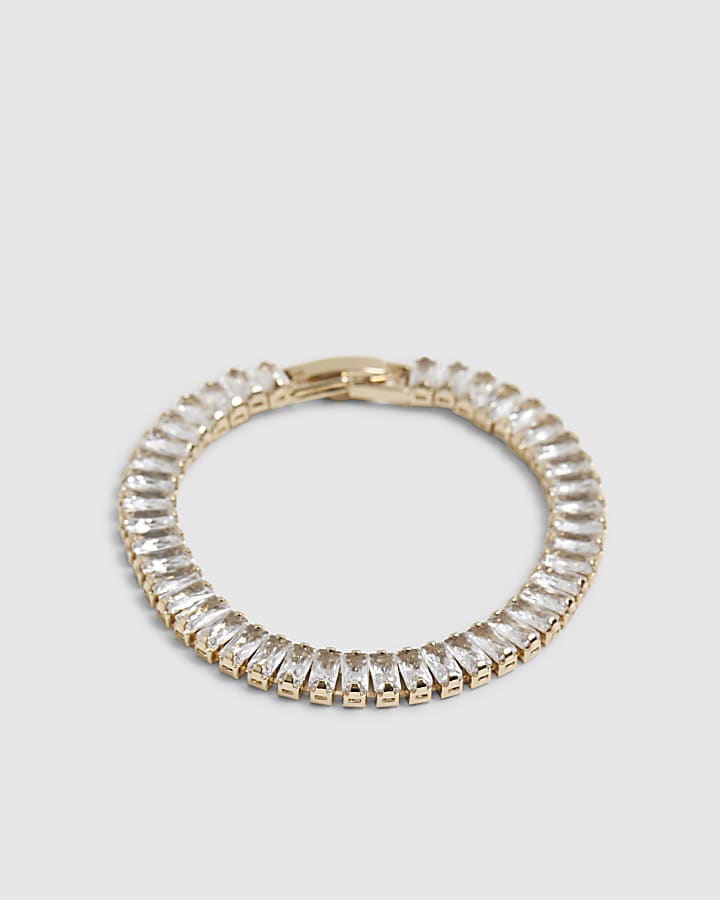 Gold Baguette Tennis Bracelet