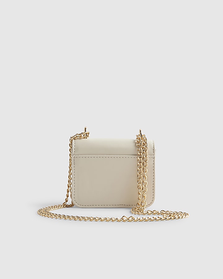 Cream Mini Satchel Purse