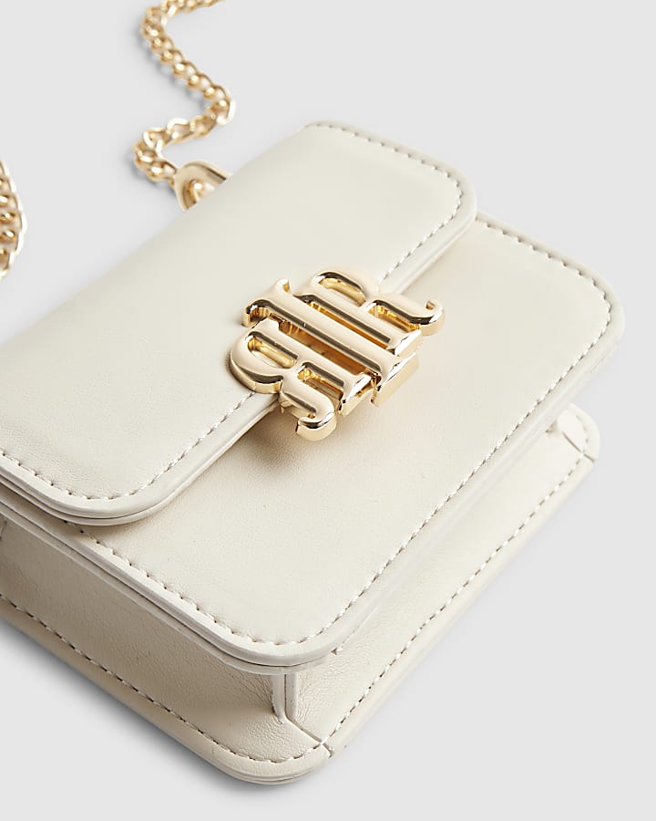 Cream Mini Satchel Purse