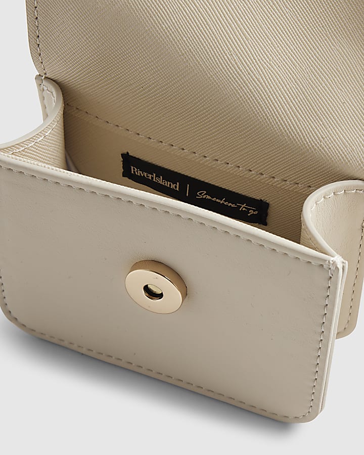 Cream Mini Satchel Purse