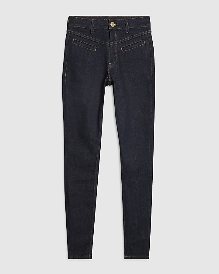 Blue Welt Pocket Skinny Jeans