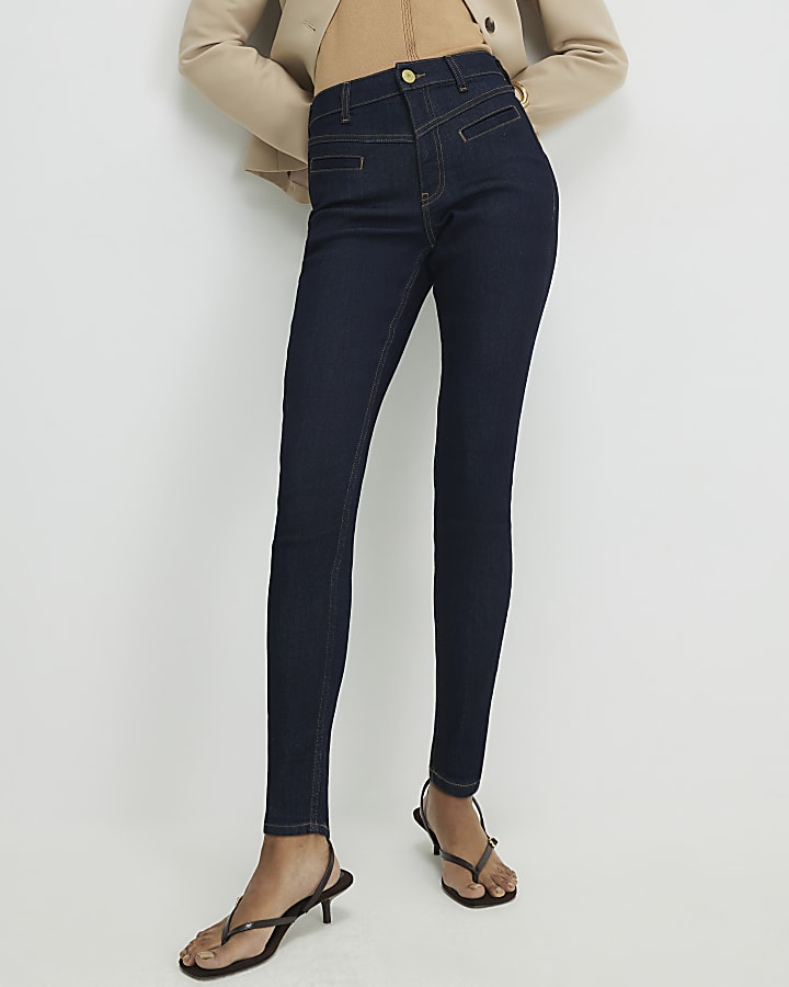 Blue Welt Pocket Skinny Jeans