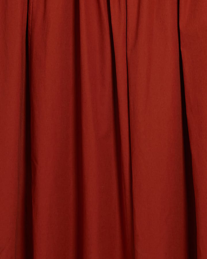 Orange Short Sleeve Hybrid Drape Maxi Dress