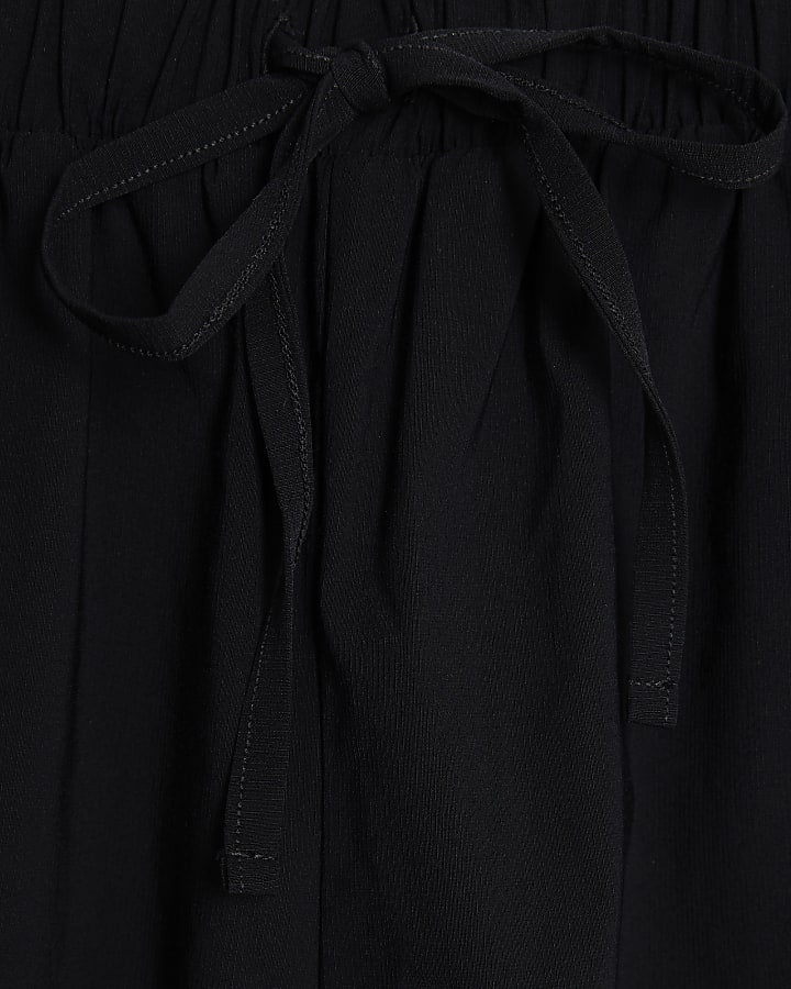 Black Tie waist Balloon Trousers