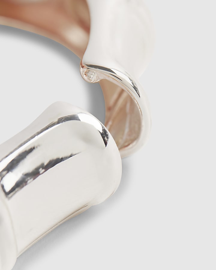 Silver Bamboo Bangle