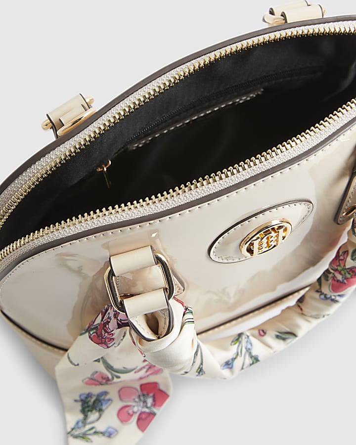 Cream Scarf Handle Cross Body Bag Bundle