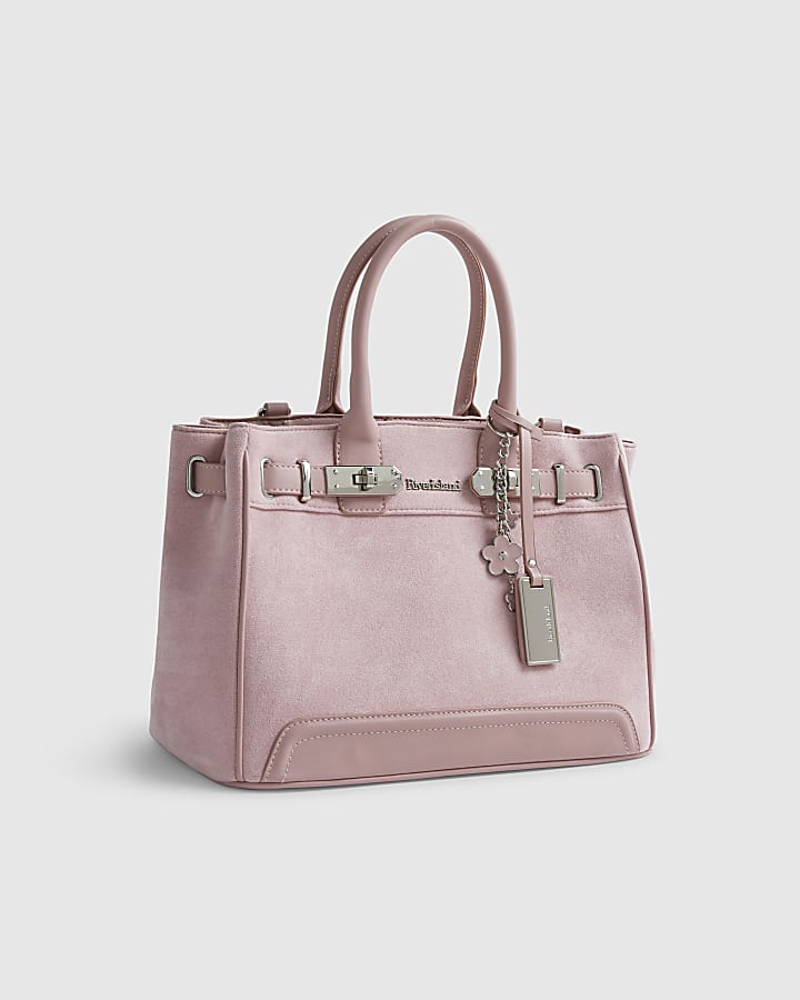Pink Soft Lock Front Tote Bag