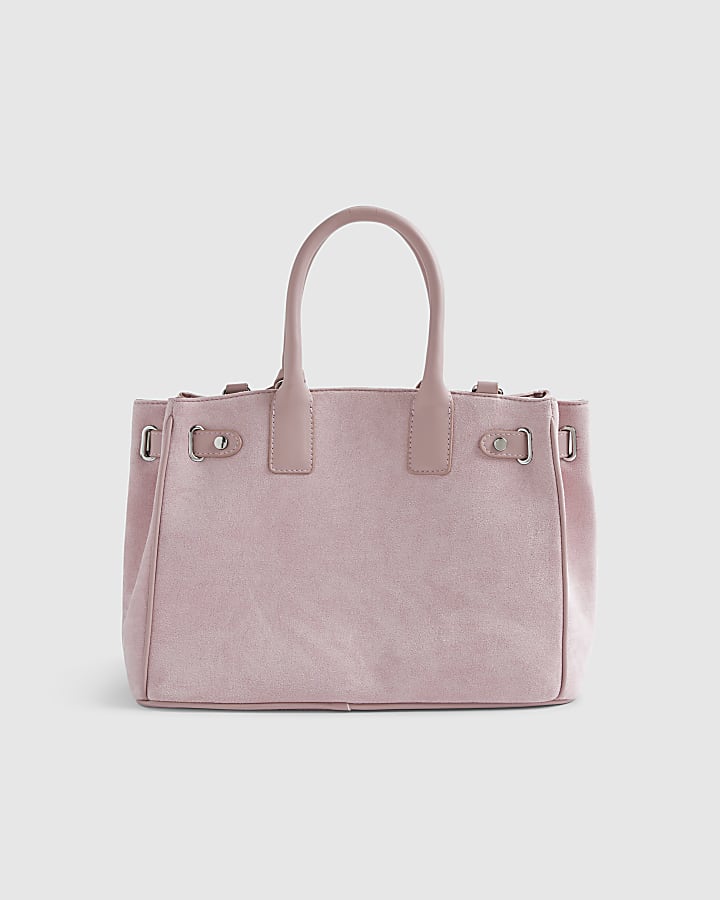Pink Soft Lock Front Tote Bag