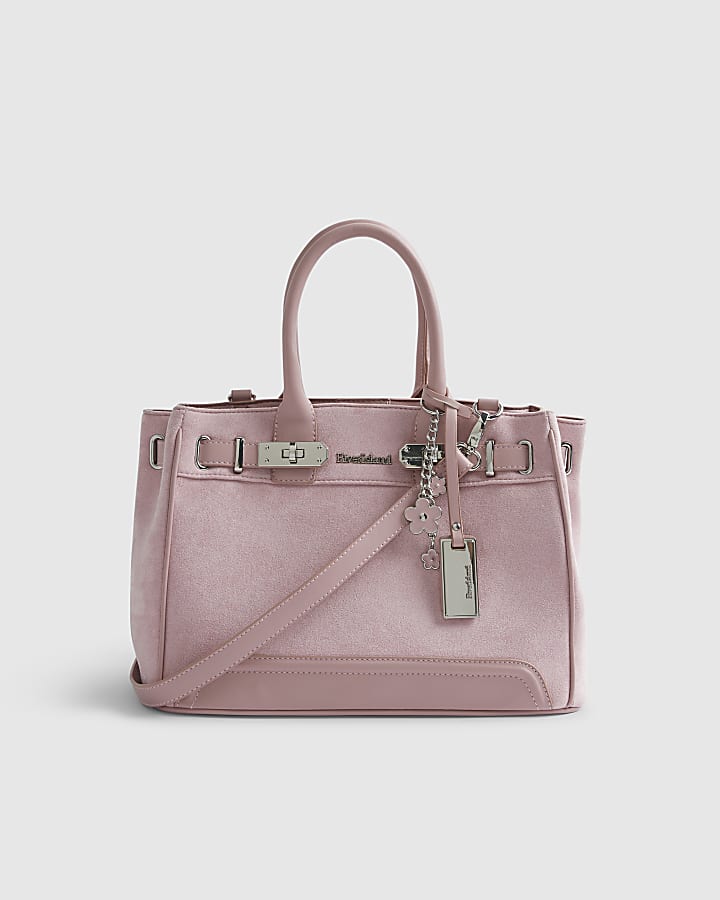 Pink Soft Lock Front Tote Bag