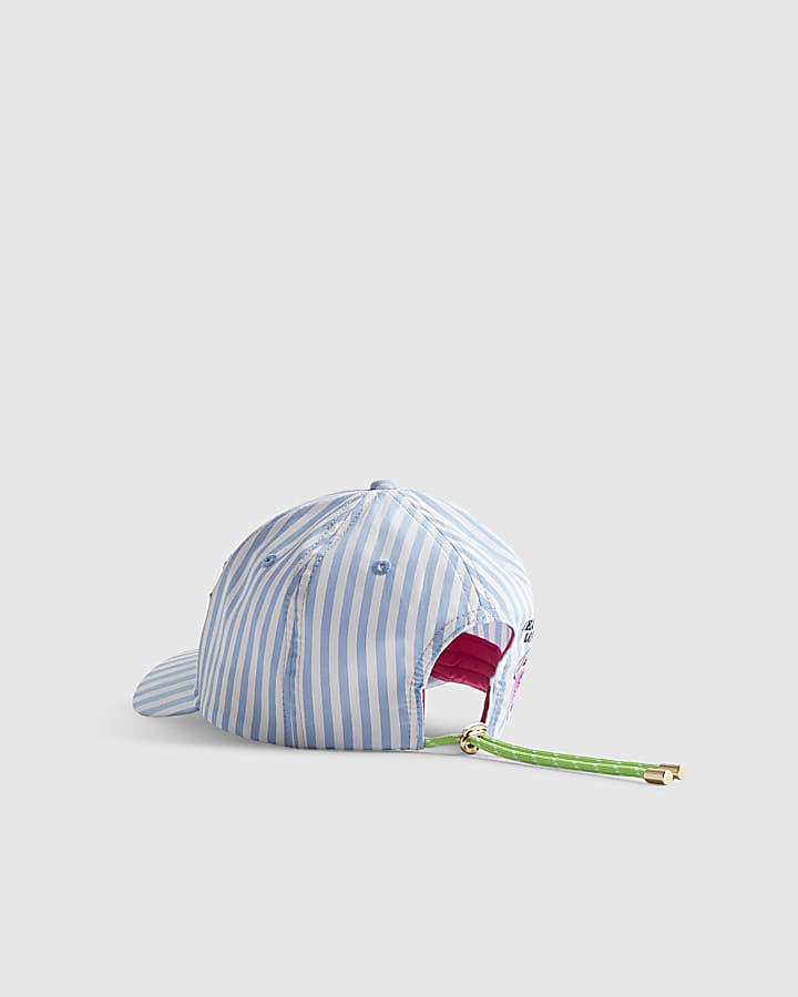 Blue Year Zero Stripe Smiley Cap