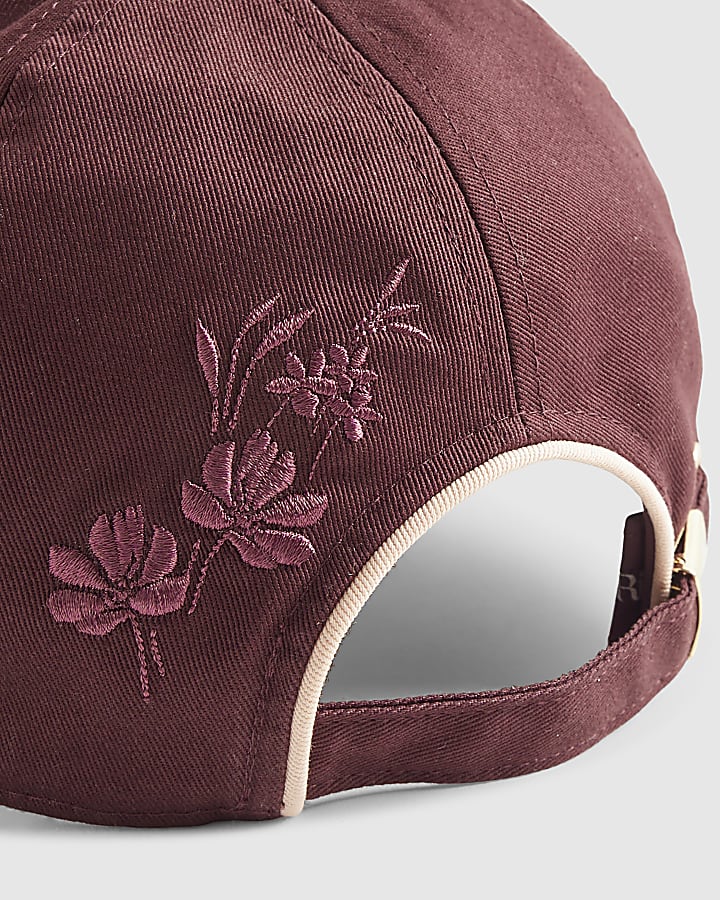 Red Floral Sports Cap