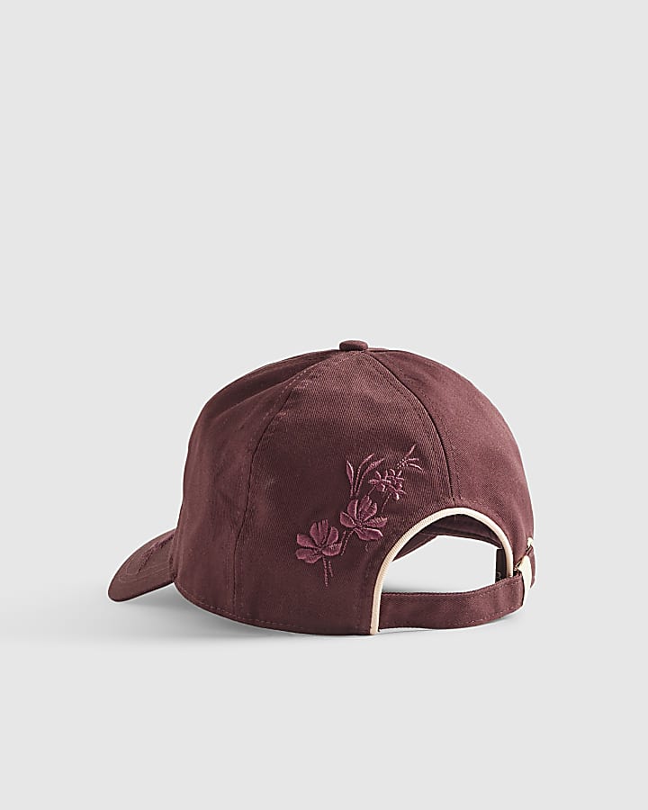 Red Floral Sports Cap