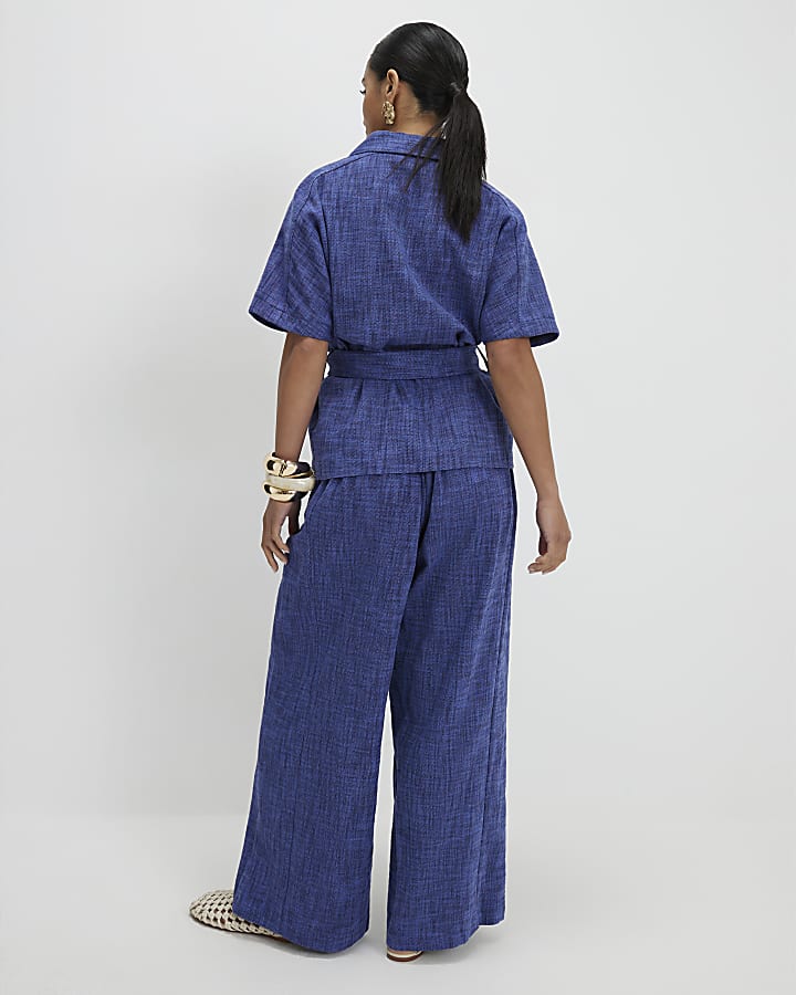 Petite Navy Cotton Joggers