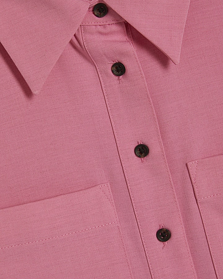 Petite Pink Tailored Shirt