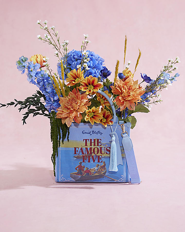 Blue Enid Blyton Medium Embroidered Tote bag