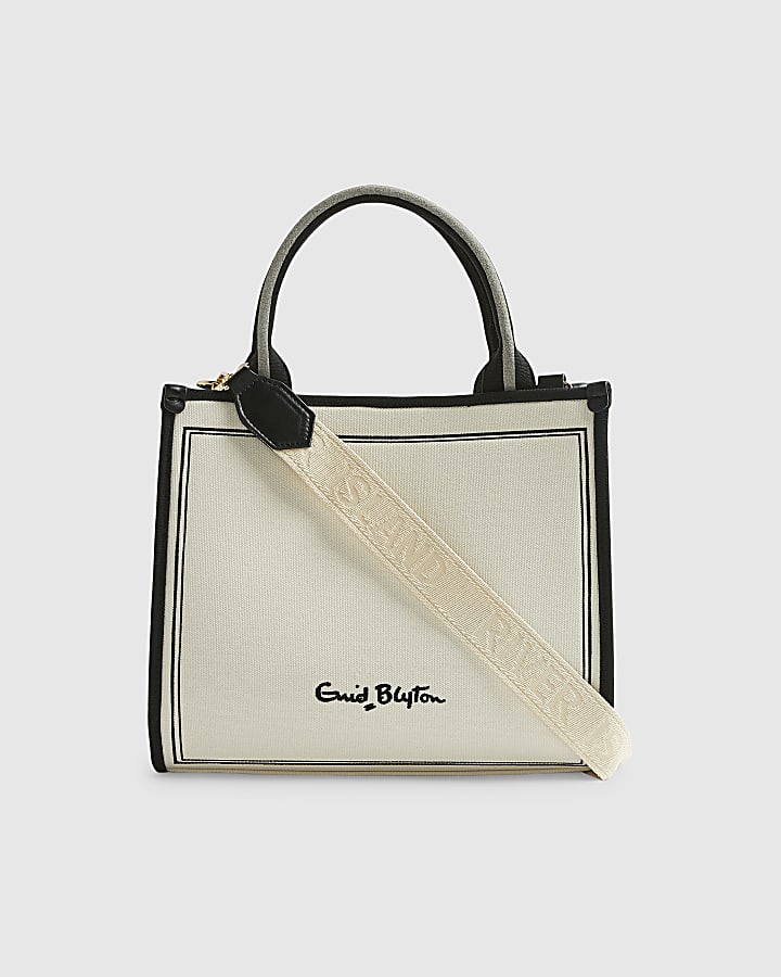 Cream Enid Blyton Bow Medium Tote Bag