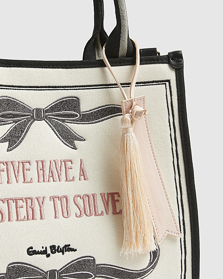 Cream Enid Blyton Bow Medium Tote Bag