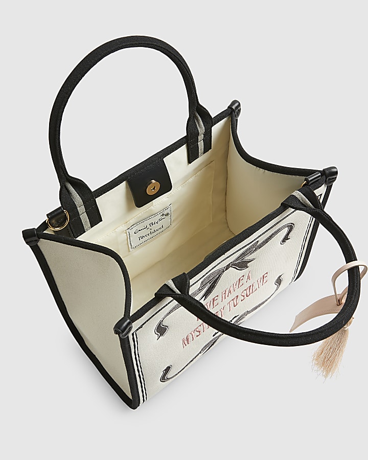 Cream Enid Blyton Bow Medium Tote Bag