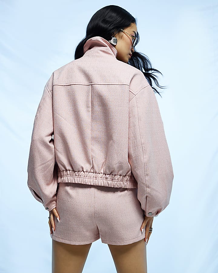 Pink Clean Skort With Split