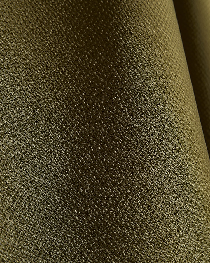 Khaki Longline Lace Trim Cami Top