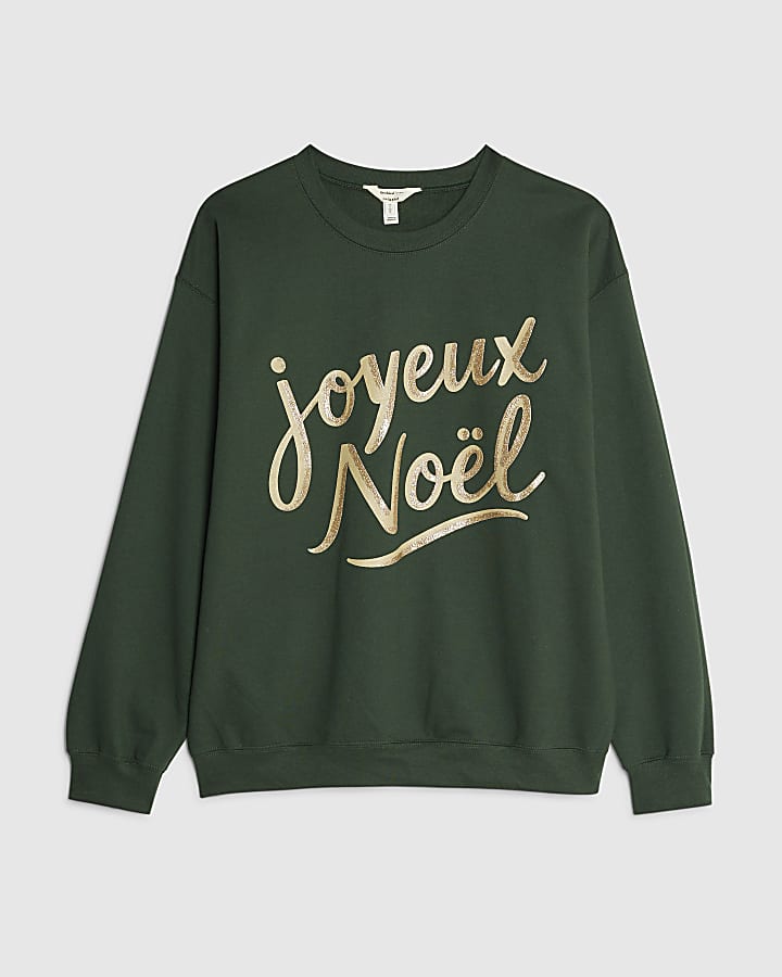 Green Joyeux Noel Christmas Sweatshirt