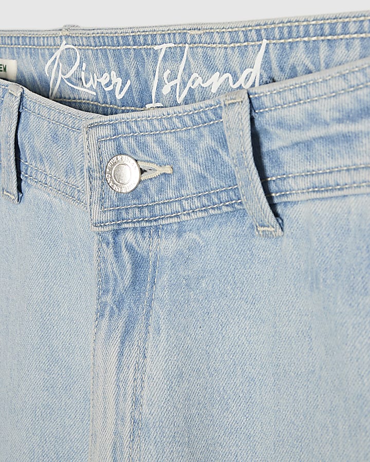 Blue Balloon Leg Jeans