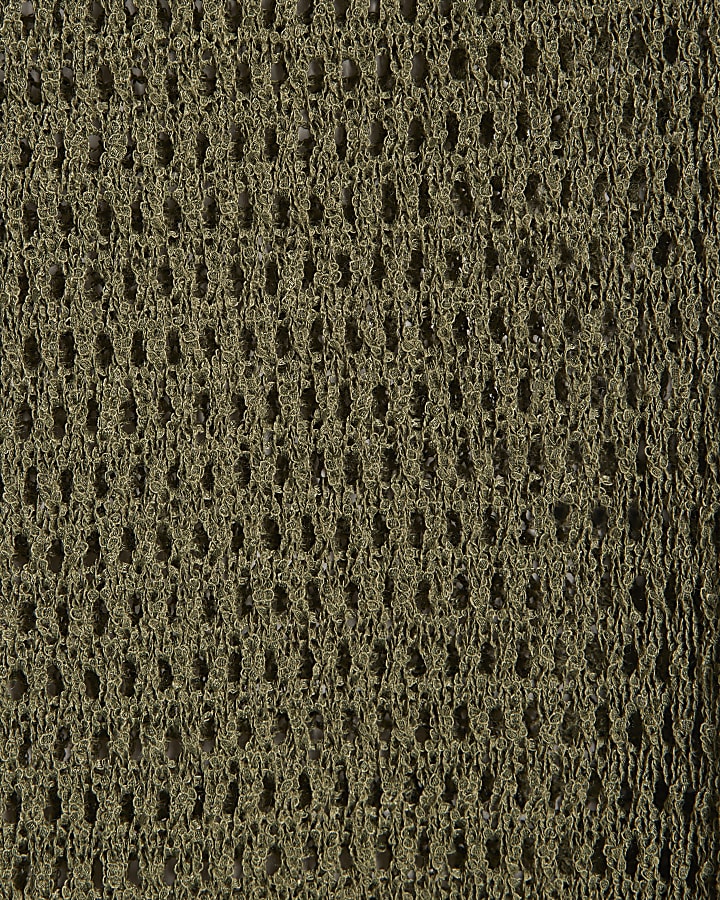 Khaki Open Stitch Trousers