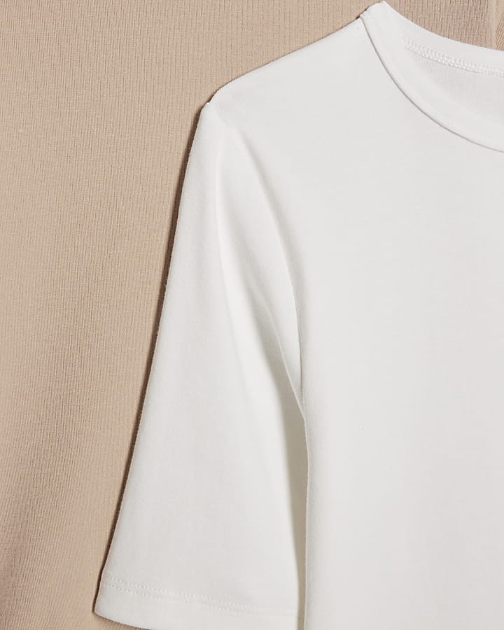 White Fitted T-Shirt 2 Pack