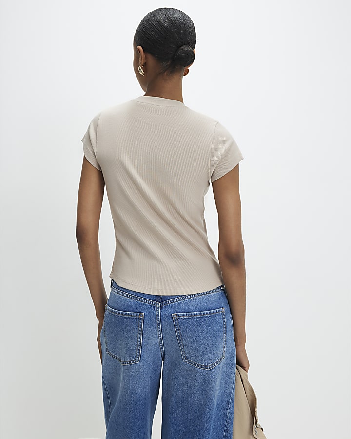 Black Ribbed Multipack T-Shirt