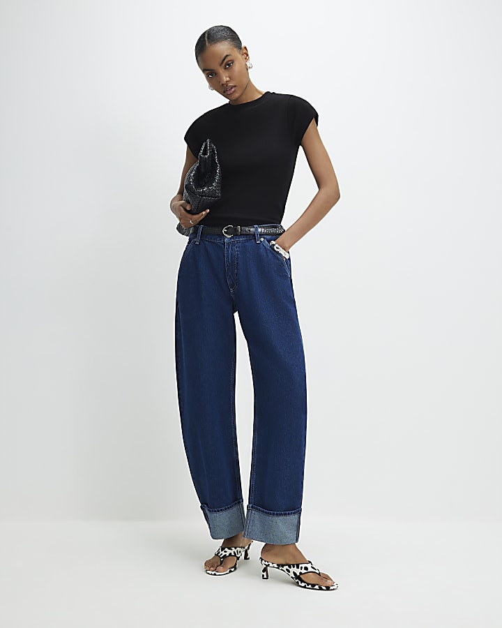 White Ribbed Multipack T-Shirt