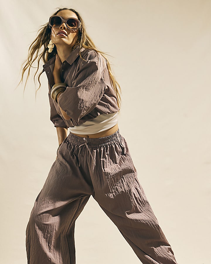 Pink Balloon Leg Trousers