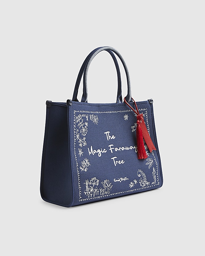 Navy Enid Blyton Large Shopper Bag
