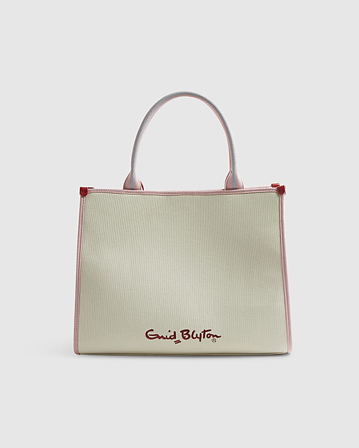 Cream Enid Blyton Floral Large Shopper Bag