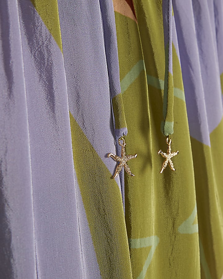 Green Print Trousers