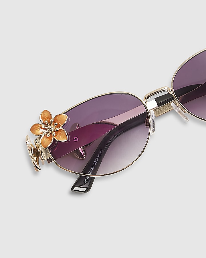 Orange Flower Sunglasses