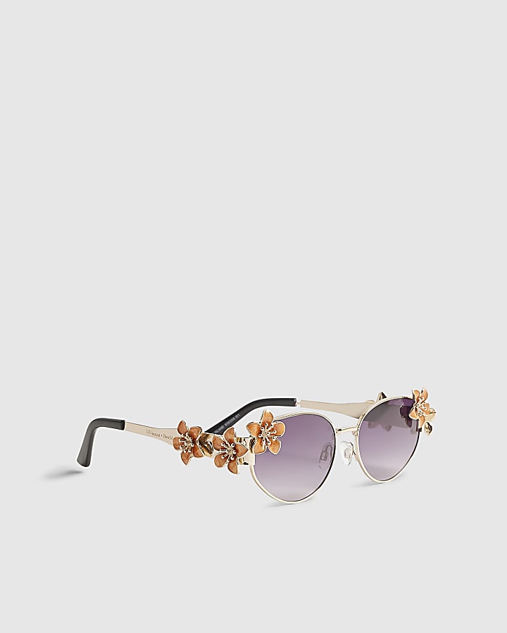 Orange Flower Sunglasses