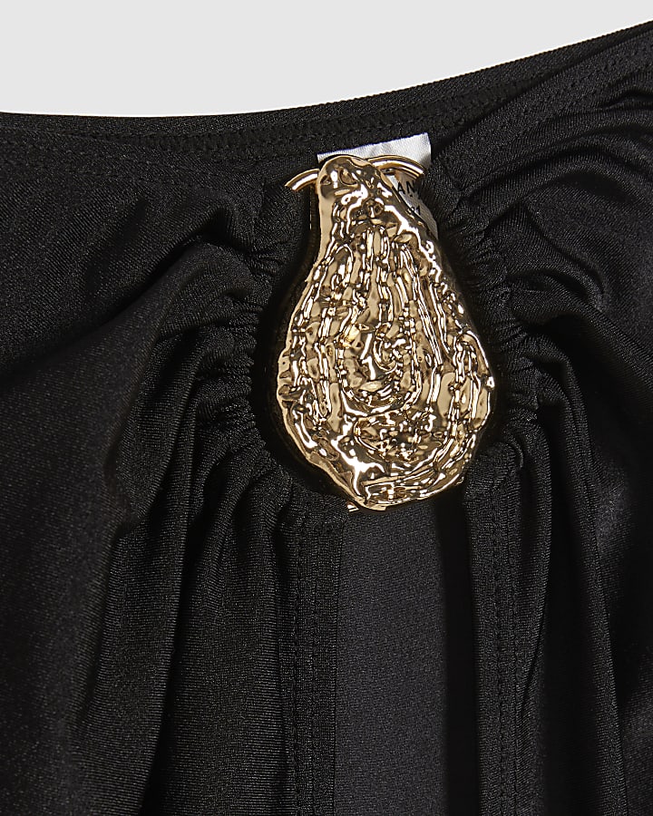 Black Hardware Maxi Sarong