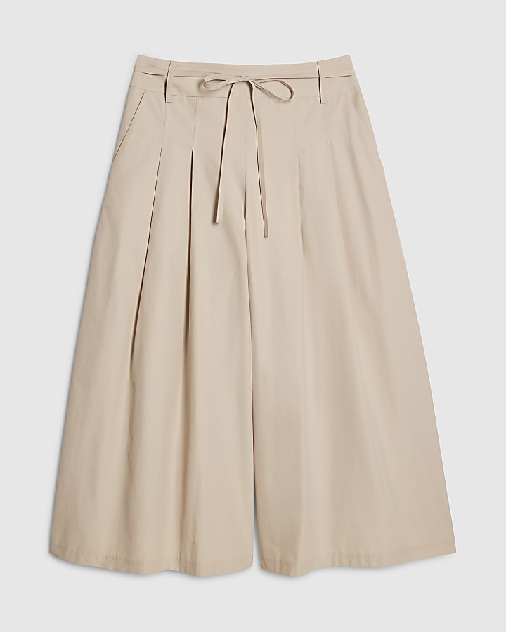 Cream Poplin Culottes