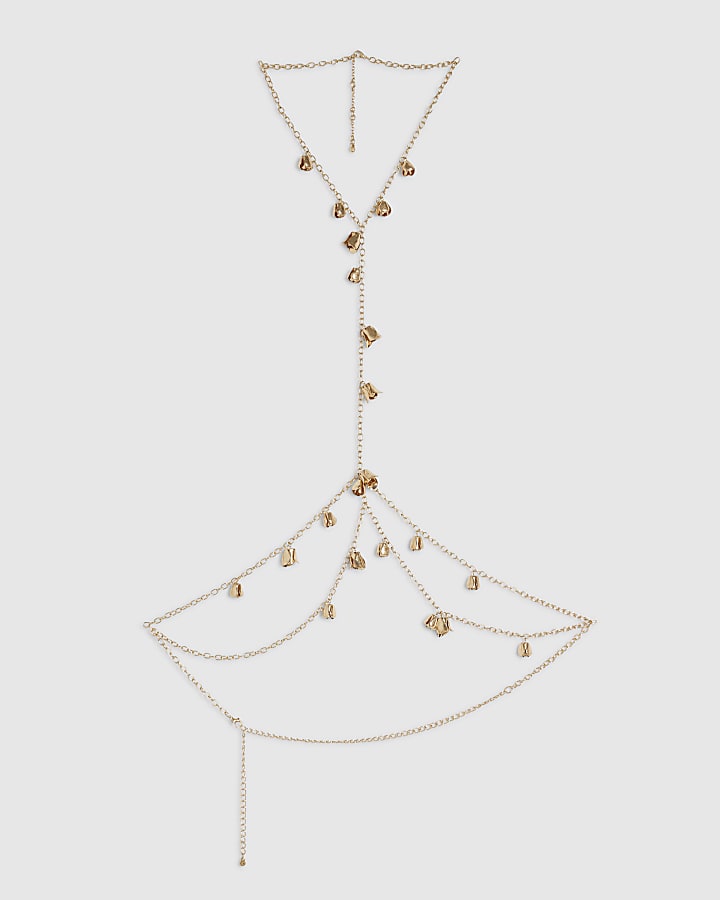 Gold Flower Body Chain
