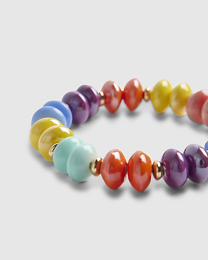 Gold Ceramic Beaded Bracelet