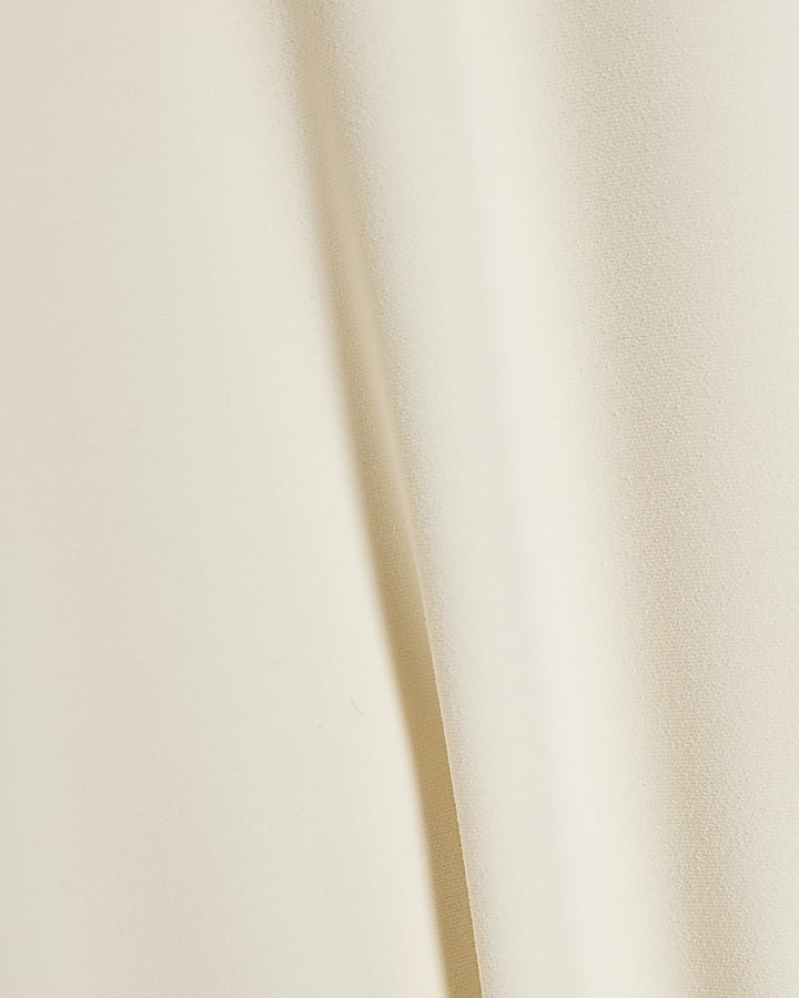 Cream Long Sleeve Batwing Top