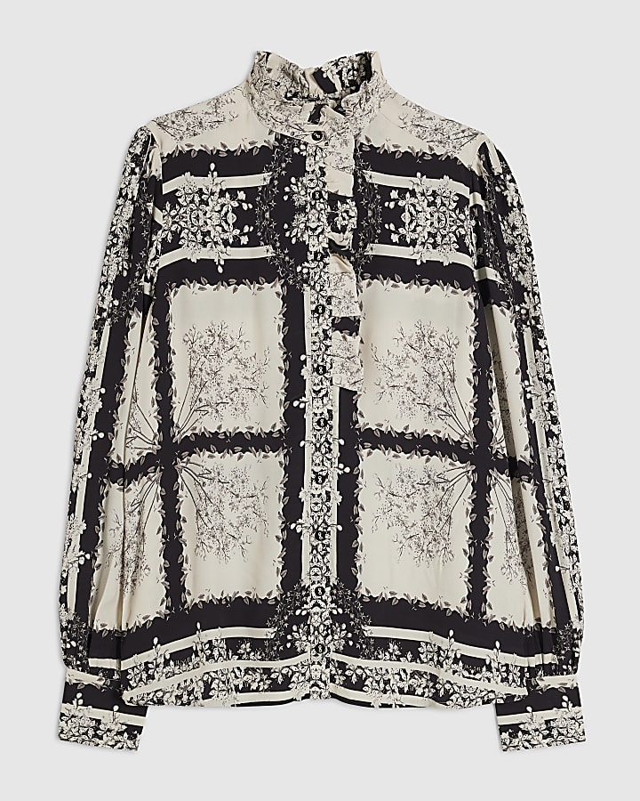 Black Boarder Print Shirt