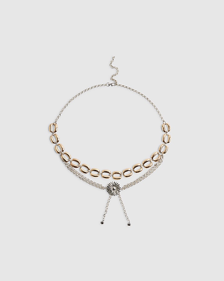 Gold Chain Flower Belt