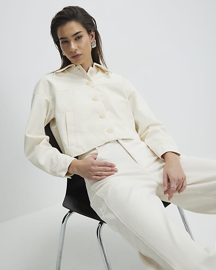 Cream Corduroy Jacket