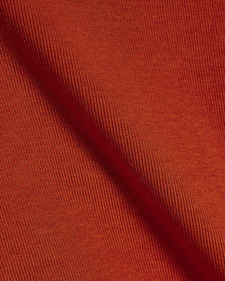 Orange Halter Neck Tank Top