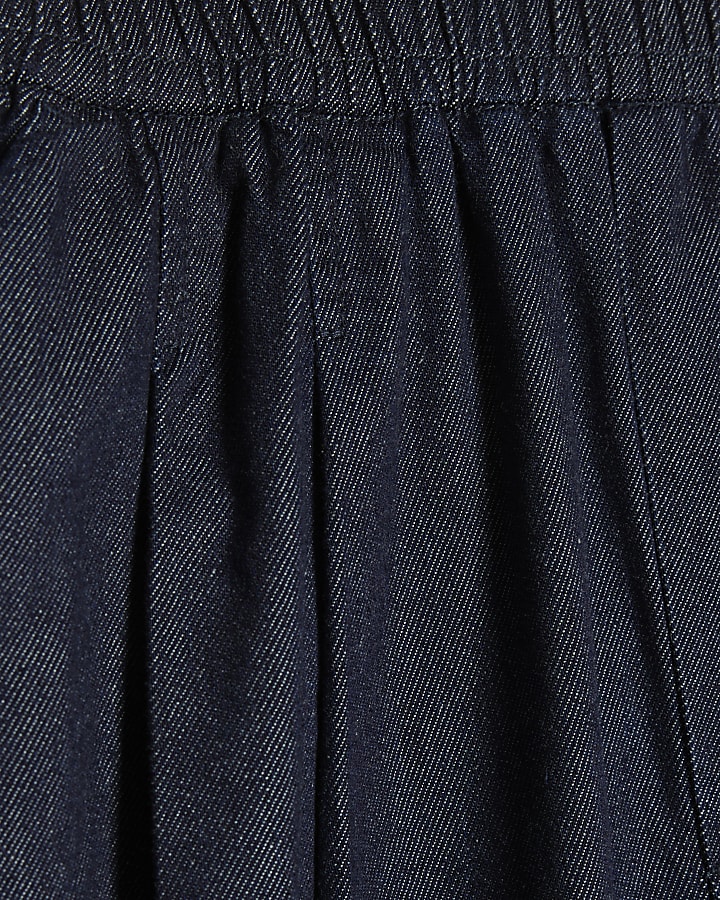 Blue Barrel Leg Jeans
