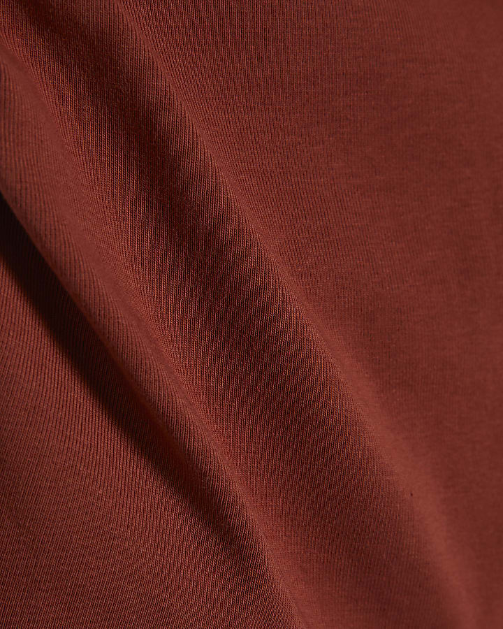 Orange Cotton Bandeau Top