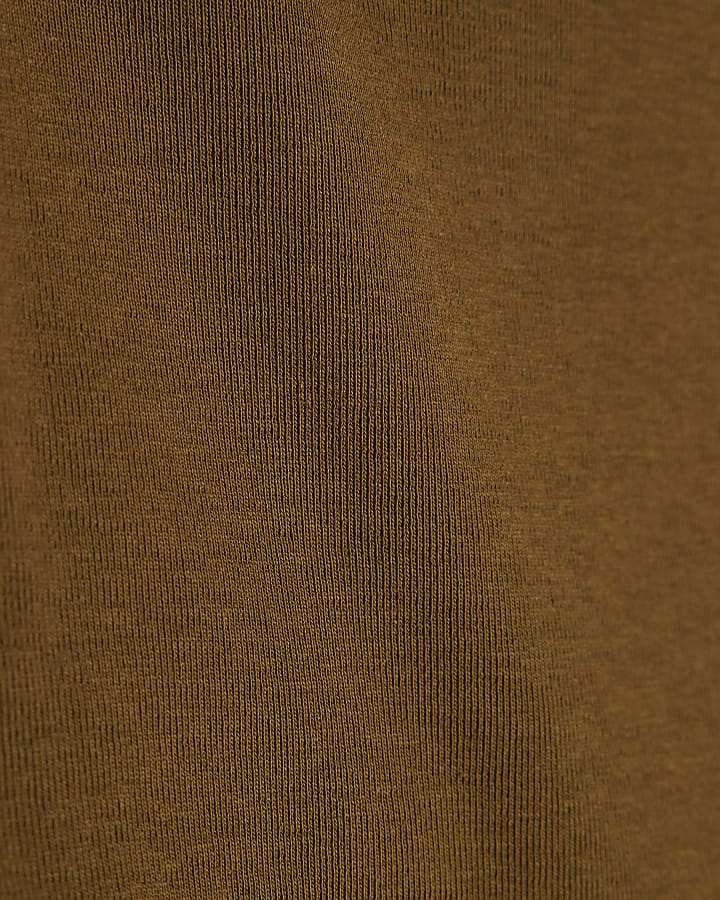 Khaki Bandeau Top